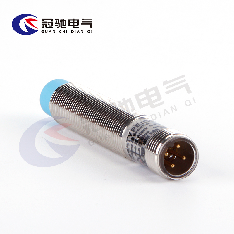 M12金属接近开关GC12Y-04NKH感应开关航空接头插拔式传感器常开