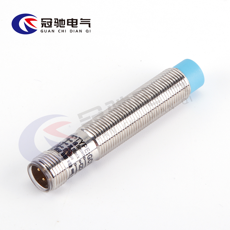 M12金属接近开关GC12Y-04NKH感应开关航空接头插拔式传感器常开